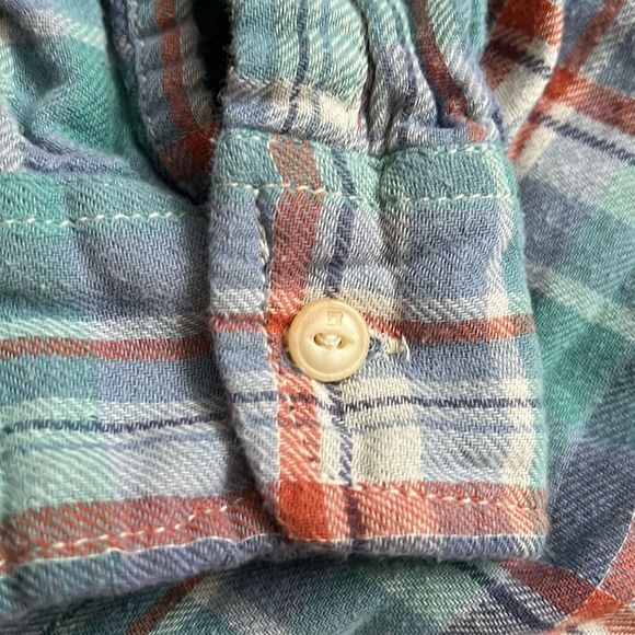 Scotch & Soda | Plaid blue flannel button up - Picture 8 of 16